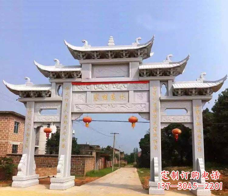 宜宾大理石牌坊石雕