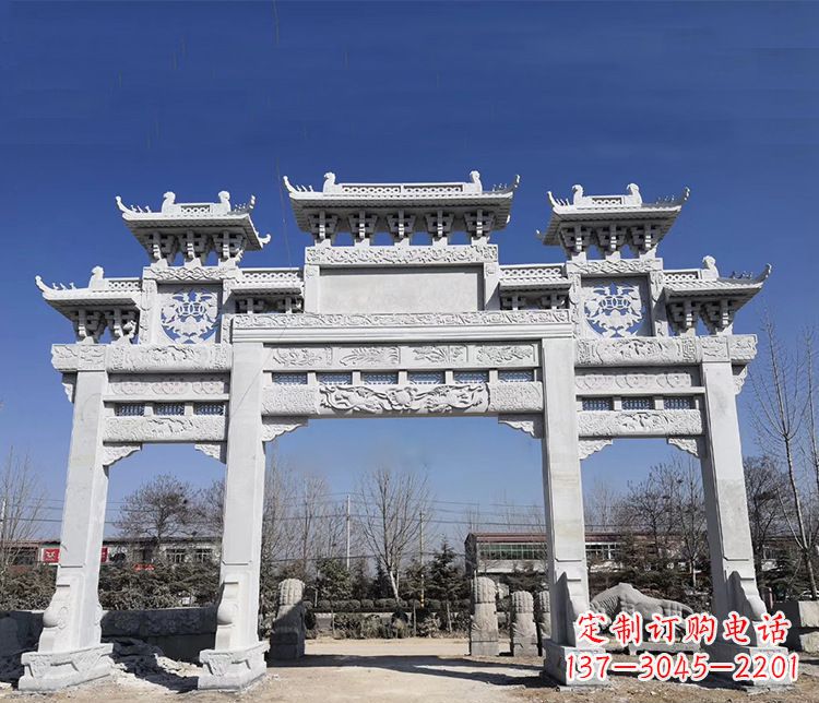 宜宾特色大理石牌坊石雕