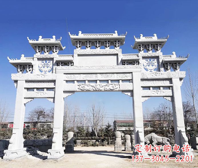 宜宾大理石牌坊石雕定制