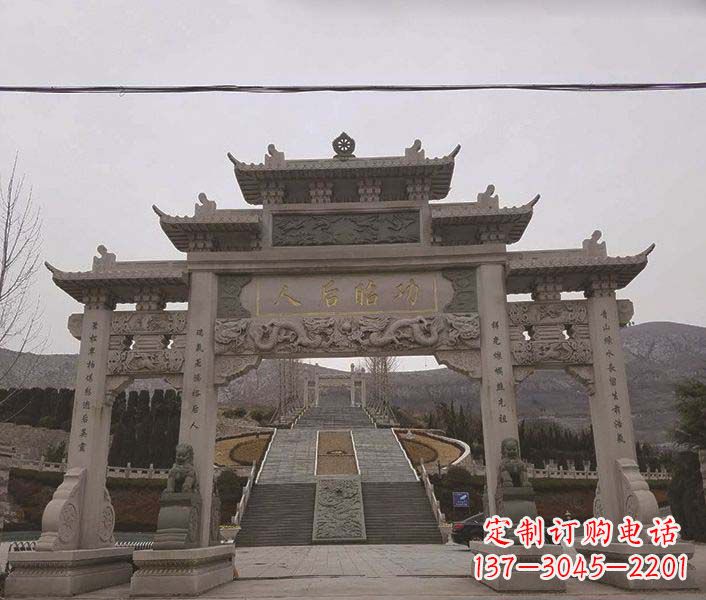 宜宾大理石牌坊石雕,精美别致,艺术魅力无限