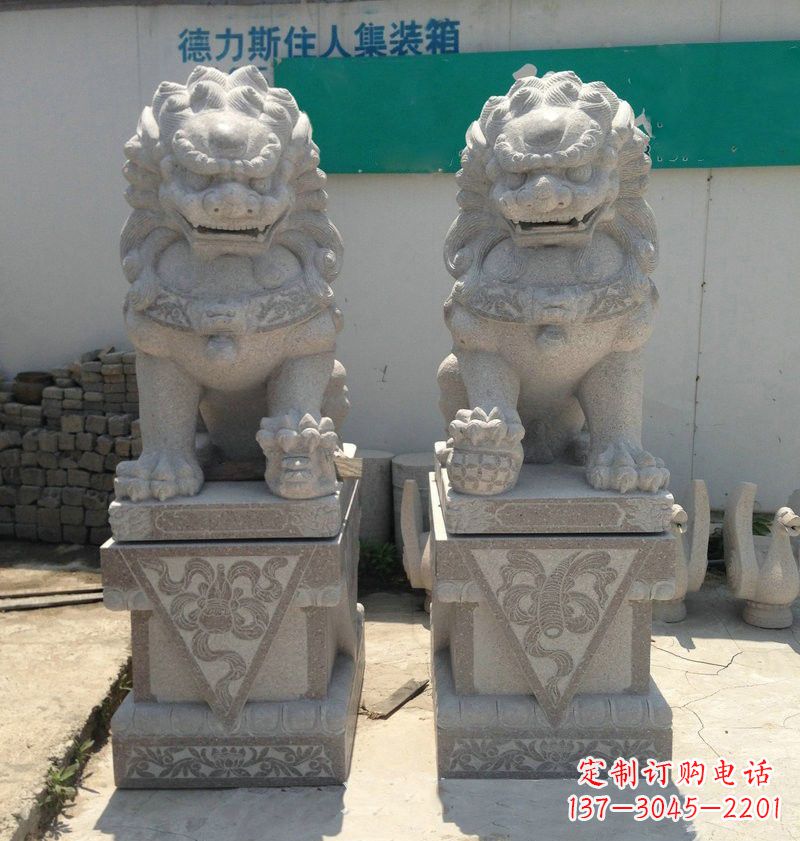 宜宾精致大理石狮子雕塑