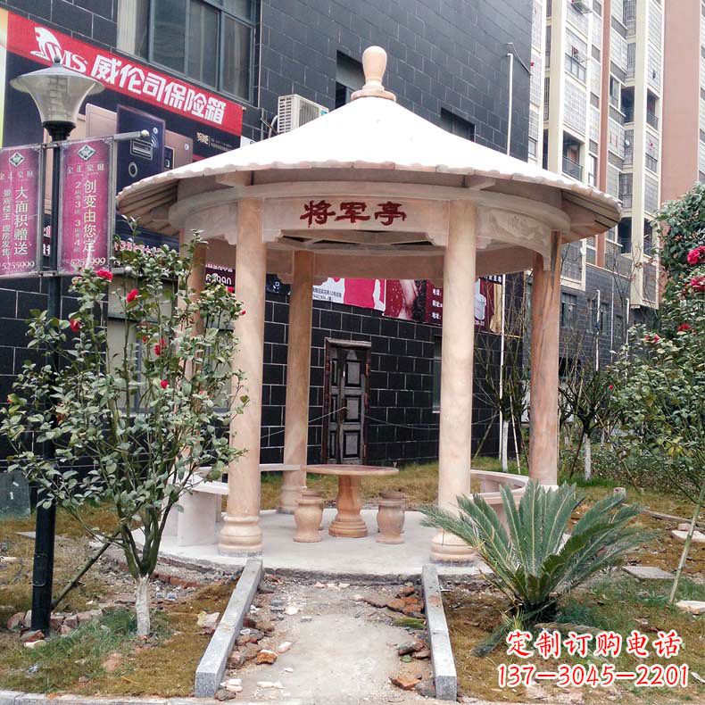 宜宾大理石庭院石凉亭