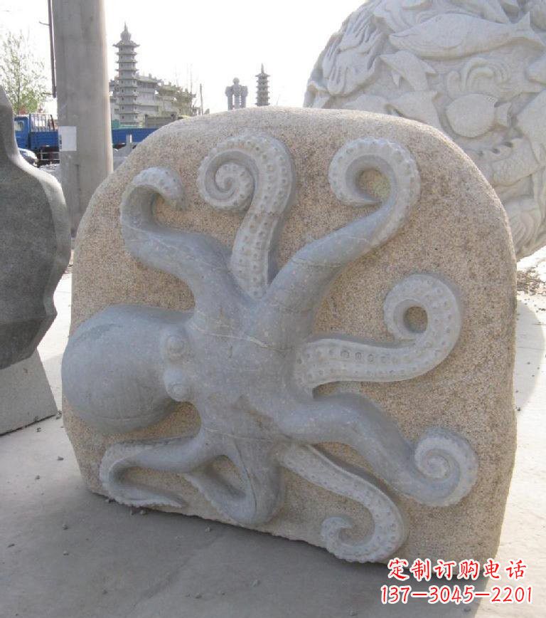 宜宾精美大理石章鱼雕塑