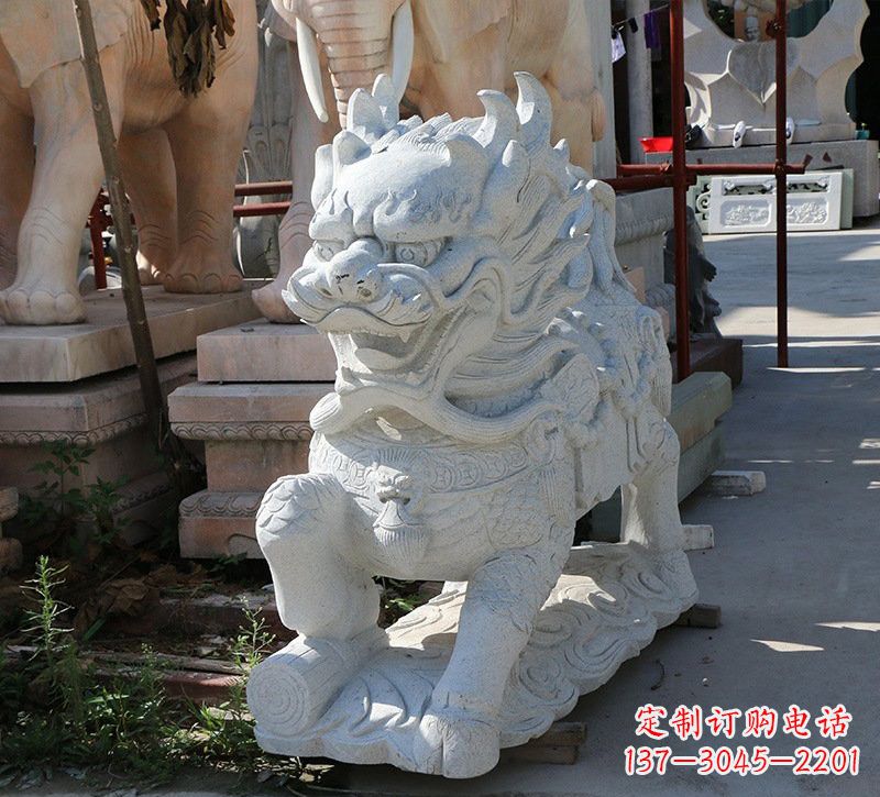 宜宾大理石镇宅——麒麟雕塑