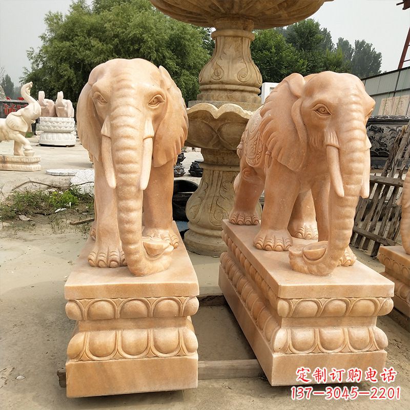宜宾大象铃铛石雕