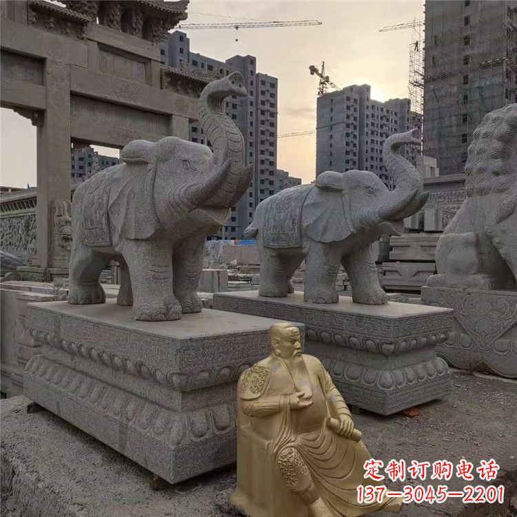宜宾精美大象石雕