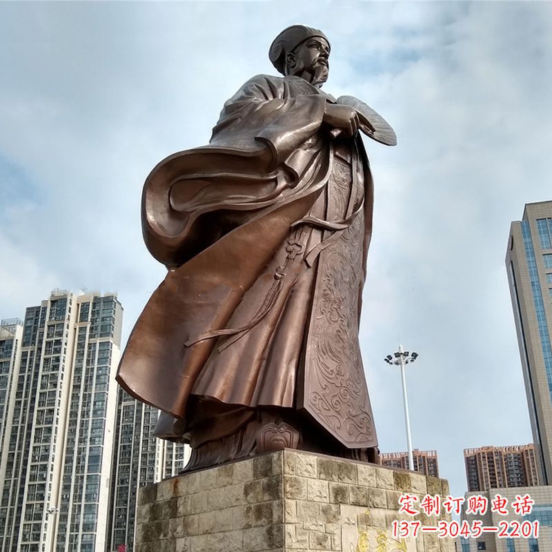 宜宾珍贵的雕塑艺术--诸葛亮卧龙先生