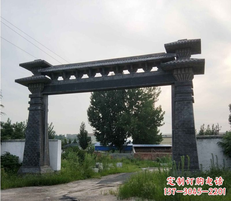 宜宾大型单门仿古牌坊石雕