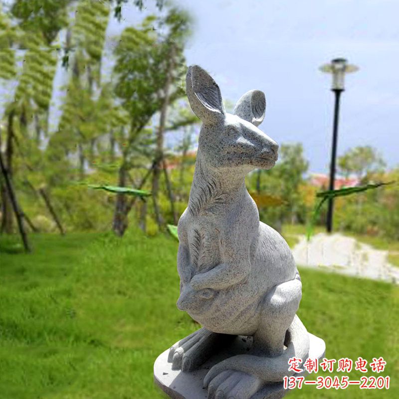 宜宾袋鼠园林石雕摆件