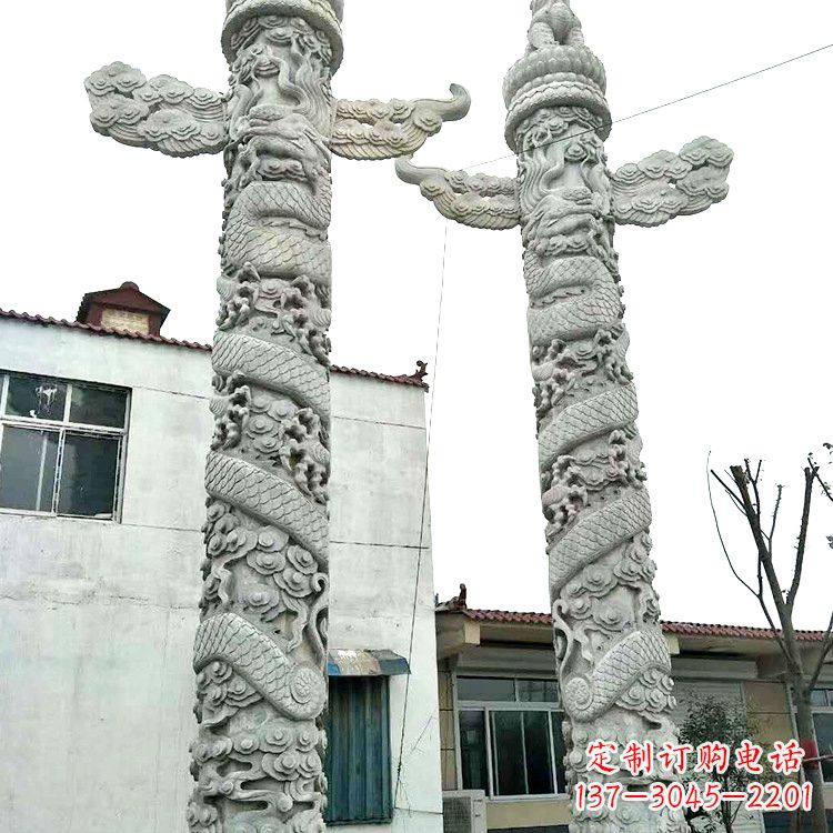 宜宾精美华表雕塑 别具风格