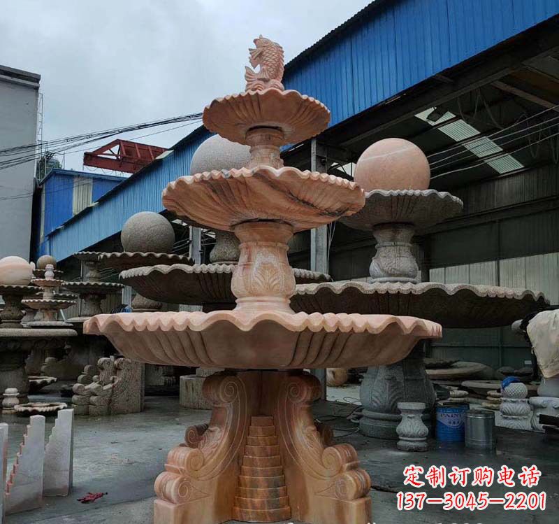 宜宾高品质跌水钵石喷泉雕塑