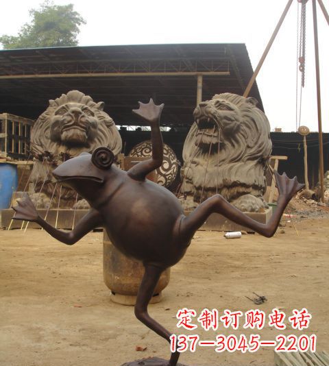 宜宾青蛙铜雕,精美而可爱