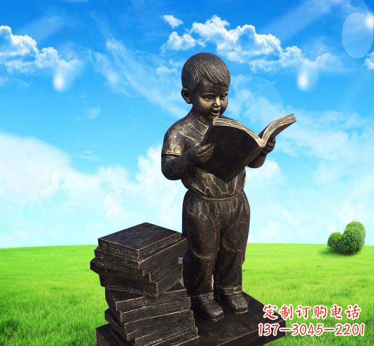 宜宾记忆中的男孩——铜雕塑