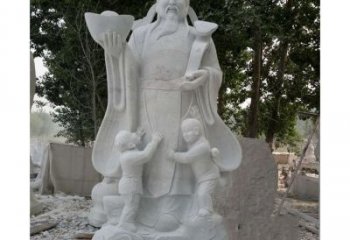 宜宾大理石财神雕塑——守护家庭繁荣