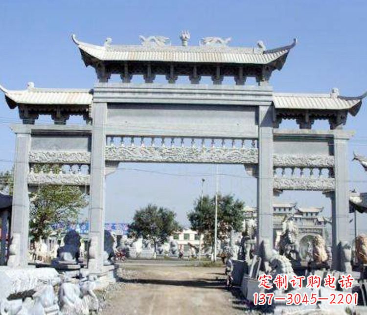 宜宾仿古牌坊石雕精美定制