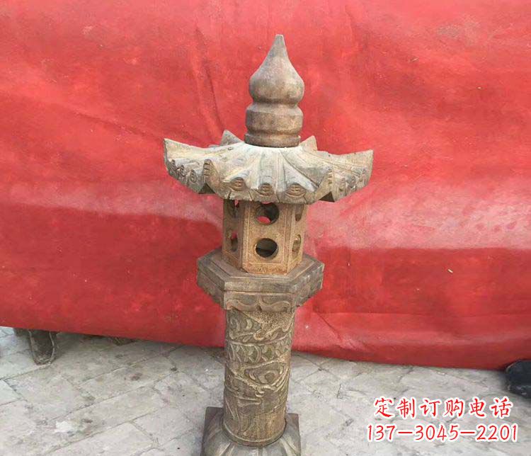宜宾仿古石灯公园石雕 (2)