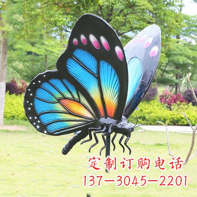宜宾蓝蝴蝶雕塑-让你的室内空间焕发生机