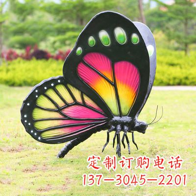 宜宾仿真蝴蝶_品红色款405x78x110