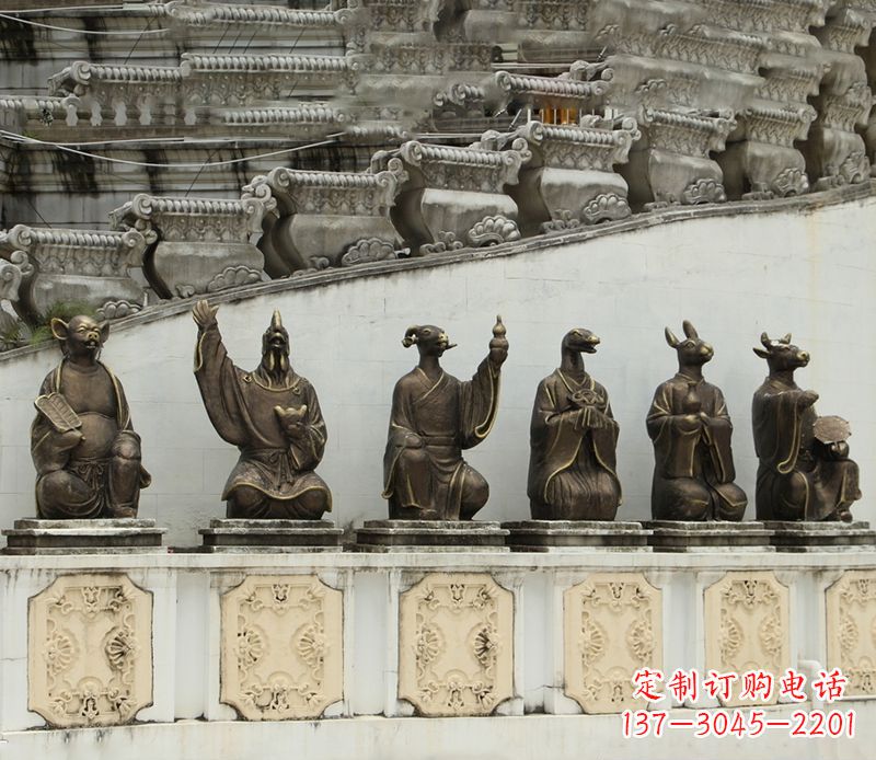 宜宾十二生肖铜雕塑定制