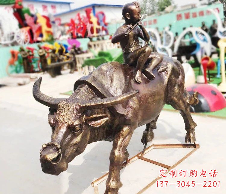 宜宾牛郎雕塑精美绝伦的铜雕艺术