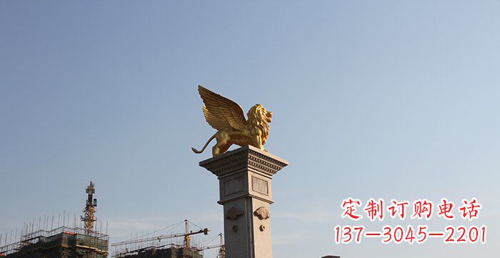 宜宾飞狮黄铜狮子铜雕