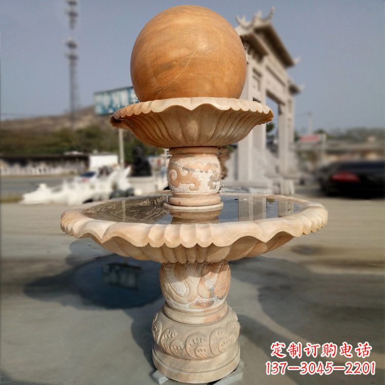 宜宾精致的风水球石雕塑