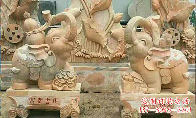 宜宾祥和典雅 富贵吉祥大象石雕