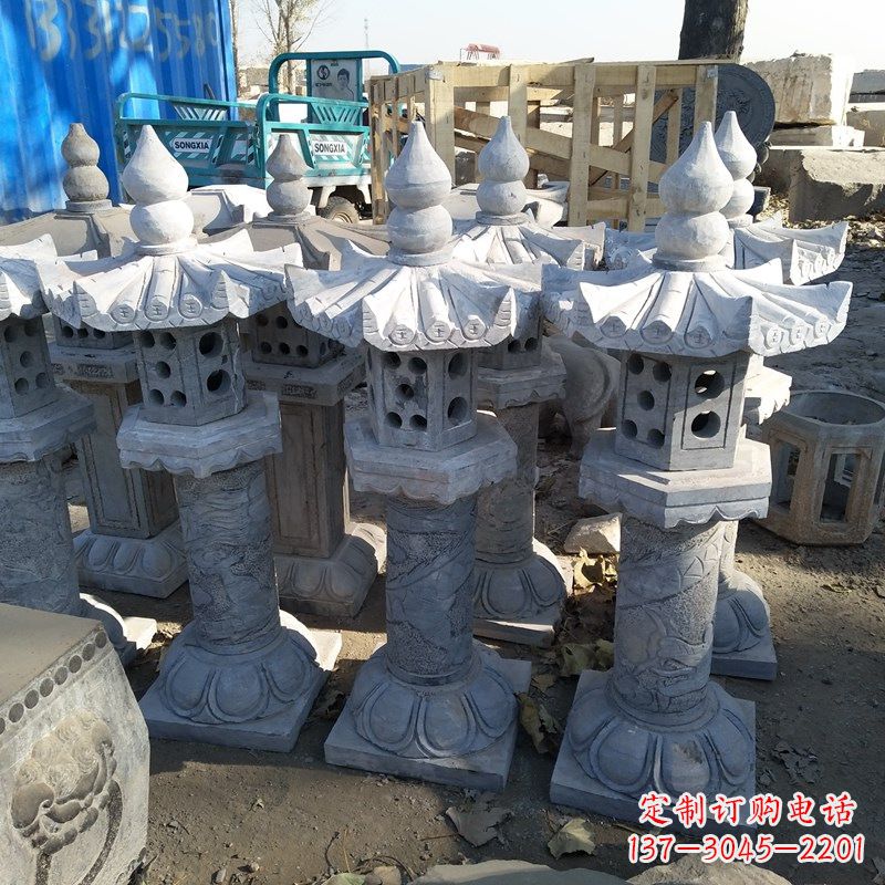宜宾高墩青石中式灯笼