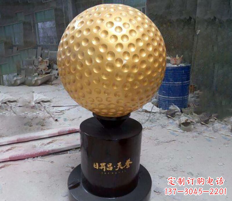 宜宾精致高尔夫球铜雕