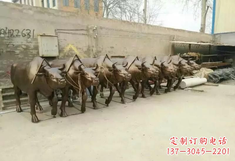 宜宾艺术之作,牛雕塑