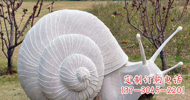 宜宾抽象不锈钢蜗牛雕塑