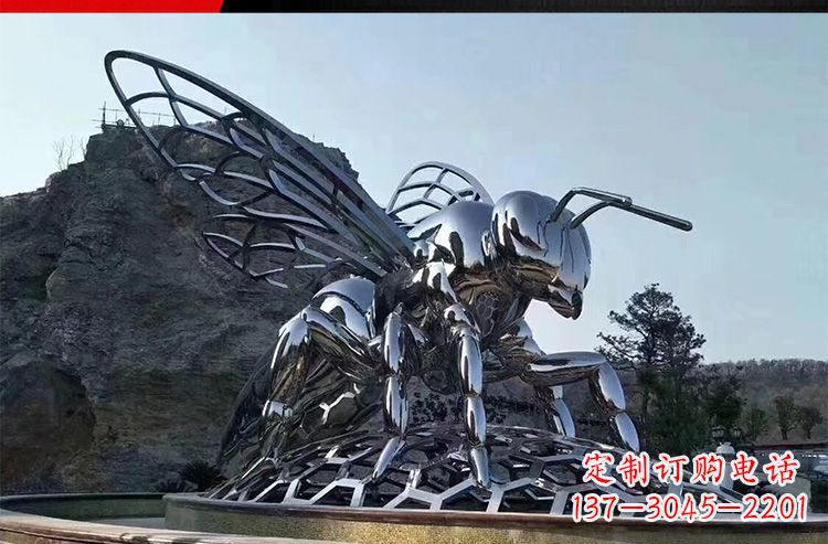 宜宾优雅活泼的不锈钢大型蚂蚁雕塑