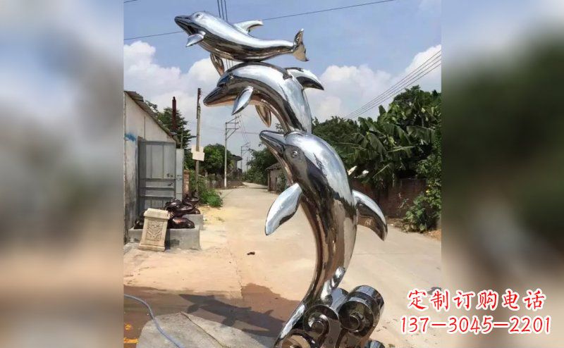 宜宾产品名称优雅海豚雕塑