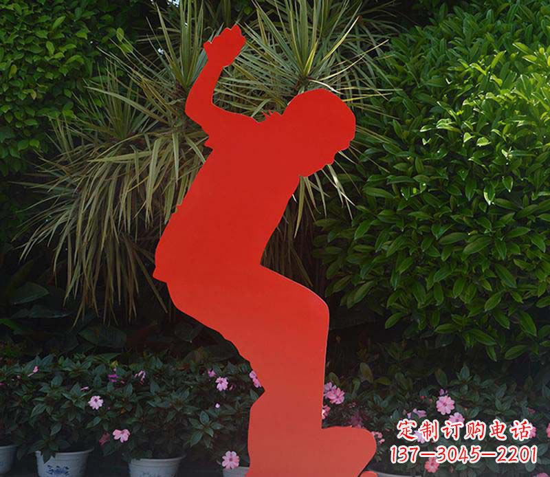宜宾不锈钢男孩滑板雕塑
