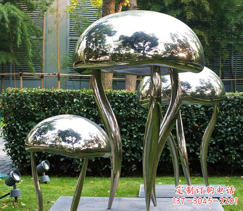 宜宾艺术水母不锈钢雕塑