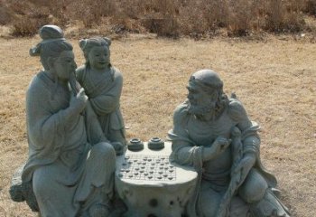 宜宾八仙下棋铜雕塑