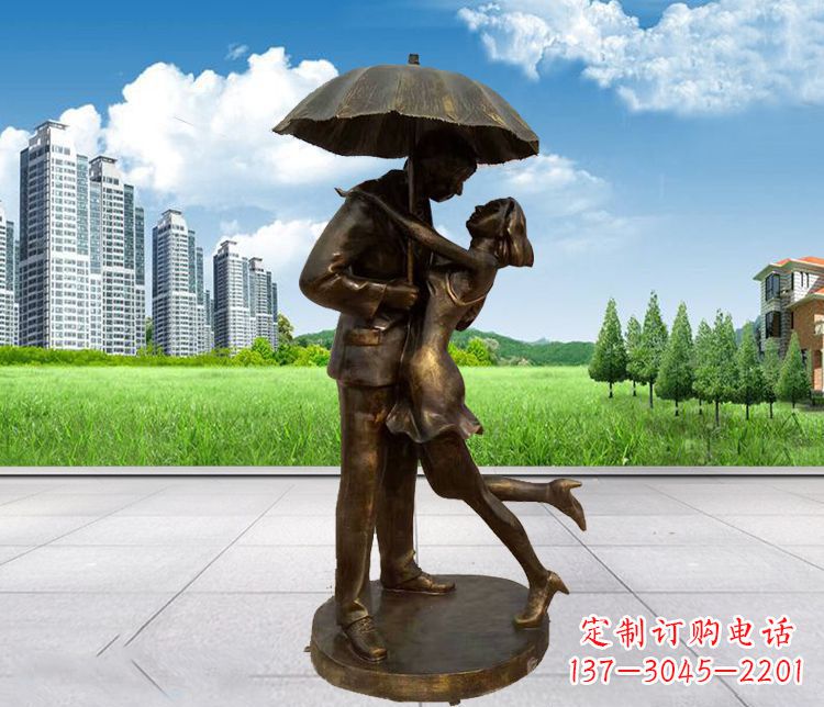 宜宾情侣铜雕,浪漫定制