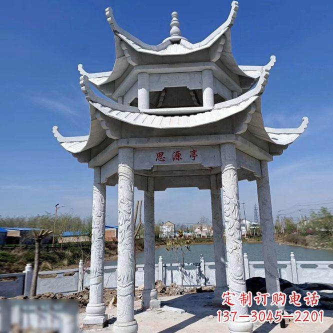 宜宾公园大理石凉亭