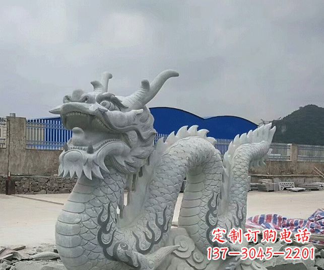 宜宾大理石生肖龙景观石雕