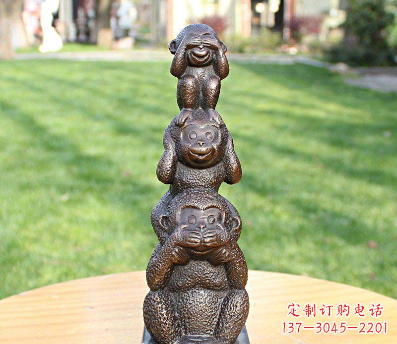 宜宾高品质铜雕罗汉叠罗汉塑像