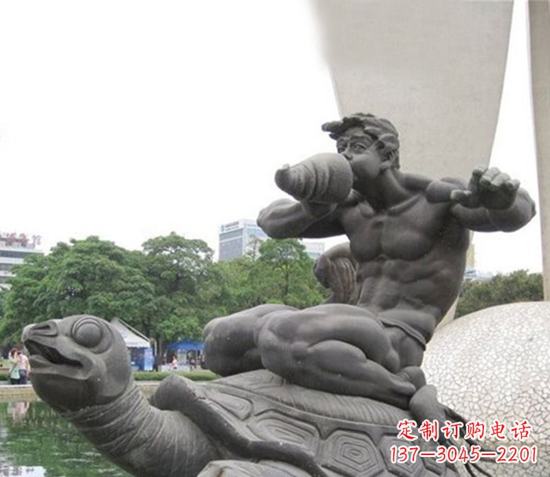 宜宾海龟雕塑,漫步沙滩时的自然之美