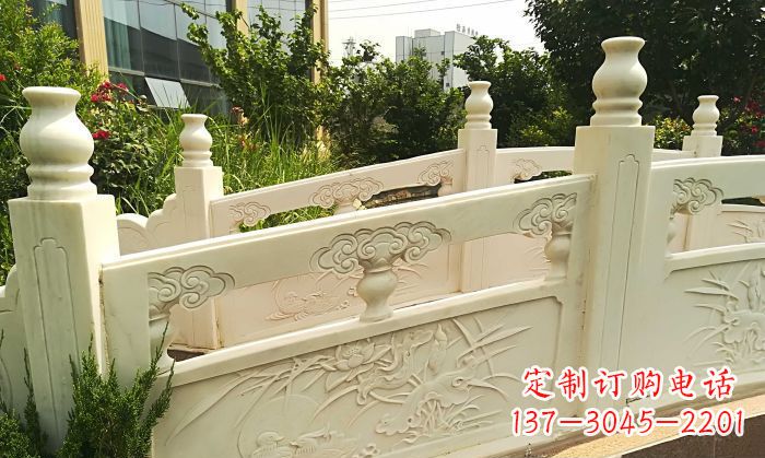 宜宾精美汉白玉石拱桥雕塑