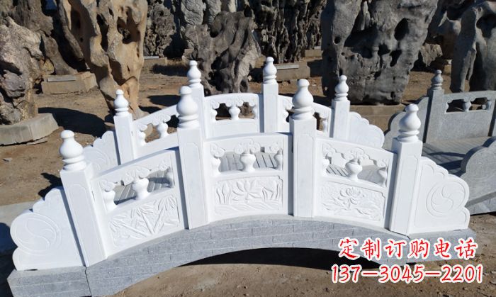 宜宾手工雕刻的汉白玉拱桥雕塑