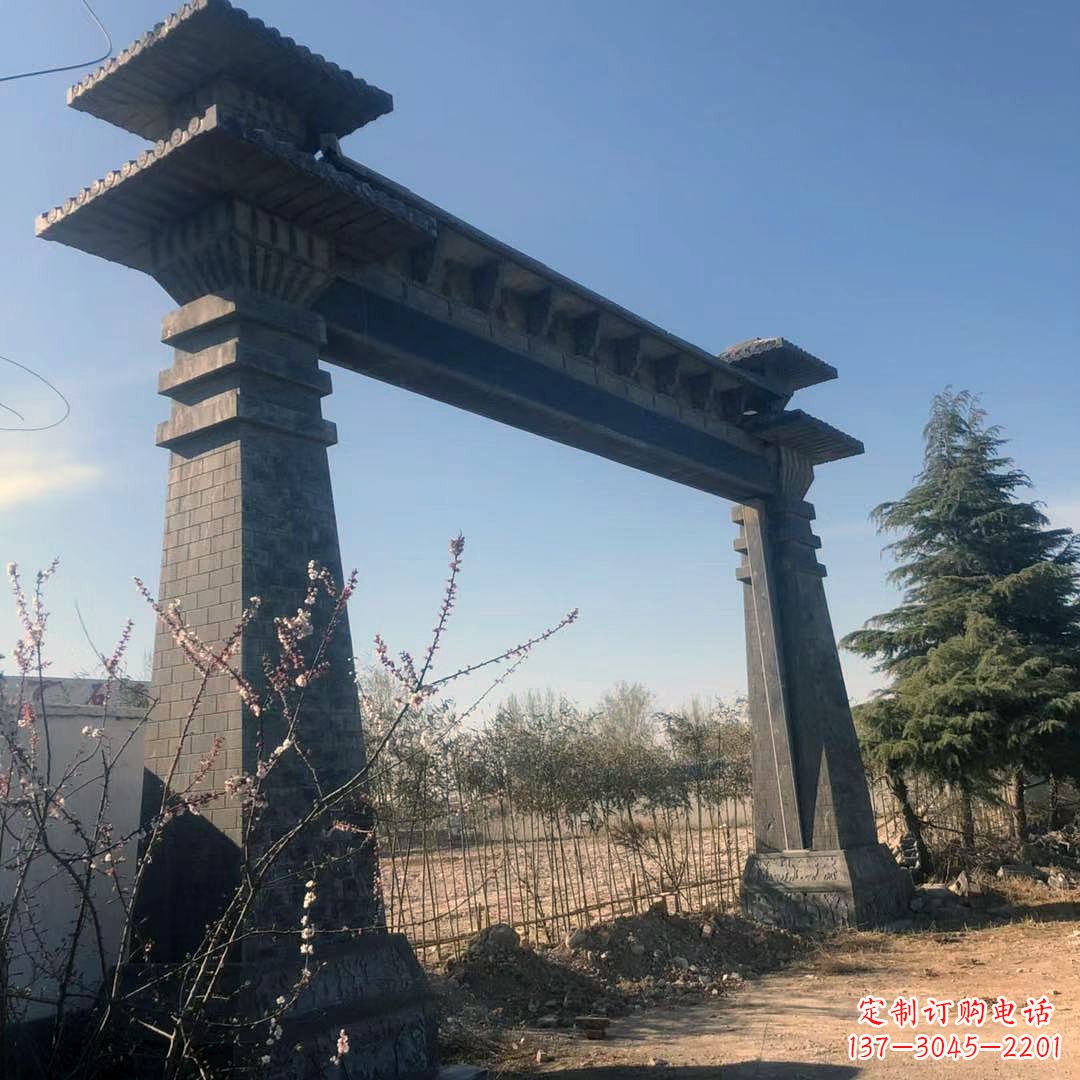 宜宾高雅独特的汉阙大门石雕