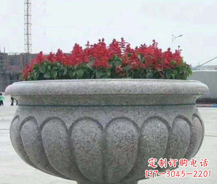 宜宾精美大理石花盆雕塑