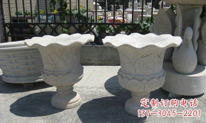 宜宾大理石花盆雕塑