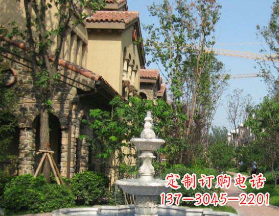 宜宾公园景观大理石喷泉石雕 (2)