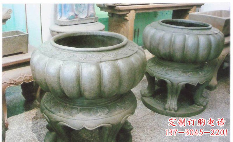 宜宾铜质公园水缸雕塑