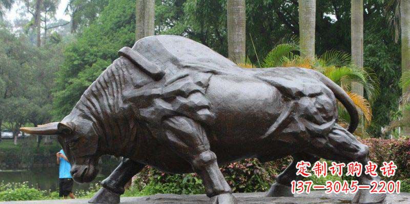 宜宾拓荒牛精美铜雕