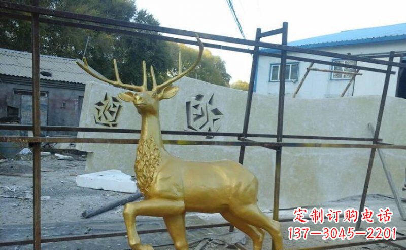 宜宾室内外羚羊铜雕艺术品